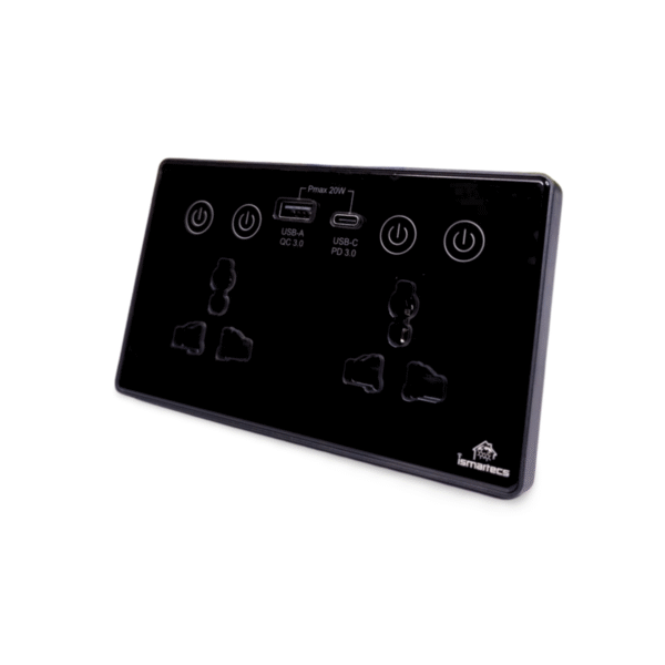 ismartecs Twin Smart WiFi Socket with Charging Ports - Image 3