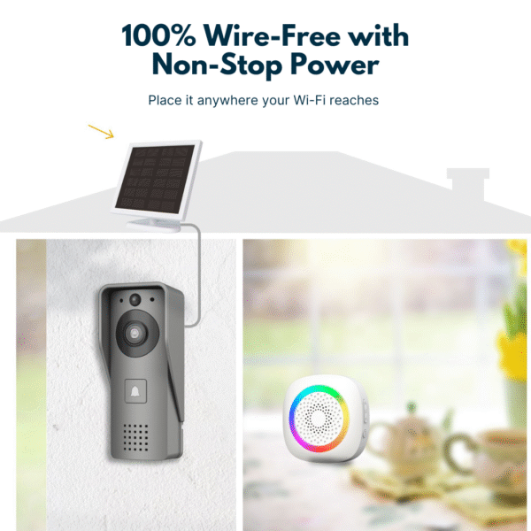 Solar Wi-Fi Video Doorbell - Image 2