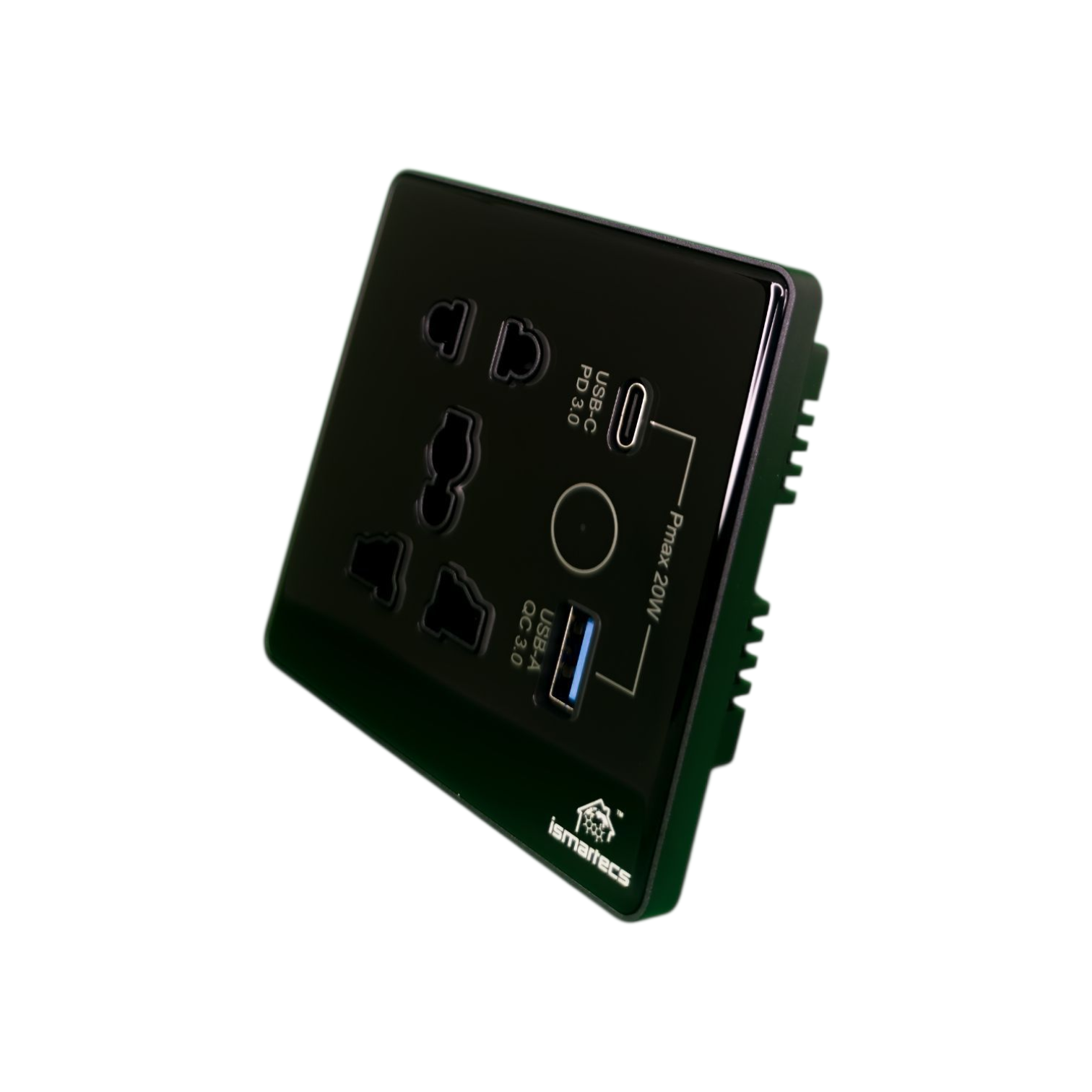 ismartecs Single Smart WiFi Socket with Charging Ports - Image 2